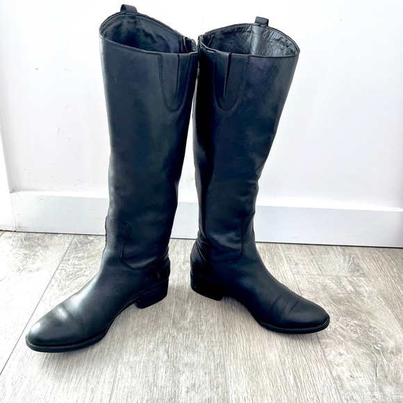 Sam Edelman Penny Riding Boots Black Leather Knee High Boots Women’s 6.5 / 36.5M - Picture 8 of 10